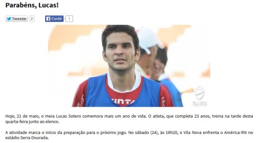 Lucas no Vila e faz aniversário